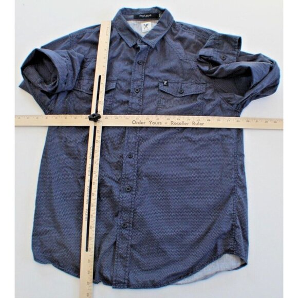 Marc Ecko Cut and Sew Button Up Shirt Men's Size M - Picture 3 of 5